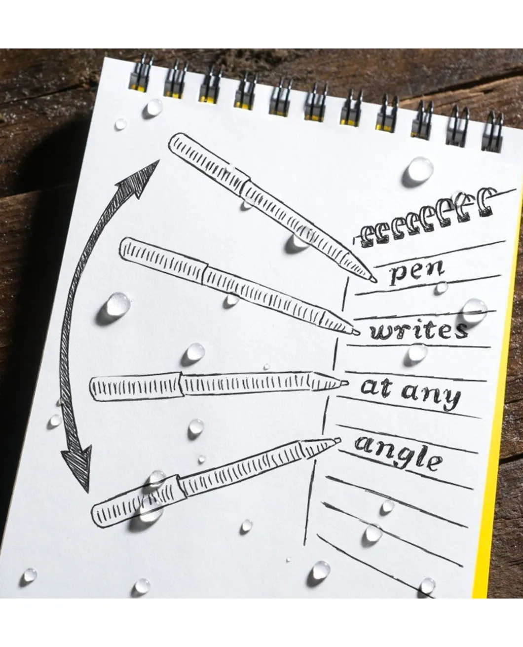 All-Weather Pocket Pen Black Ink Flat Dark Earth