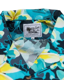 Aloha Pua Honu Shirt Blue Atoll
