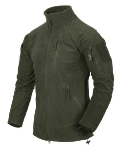 Alpha Tactical Jacket Grid Fleece Olive Green