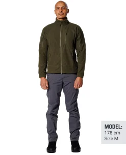 Alpha Tactical Jacket Grid Fleece Olive Green