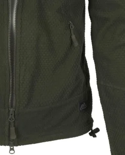Alpha Tactical Jacket Grid Fleece Olive Green