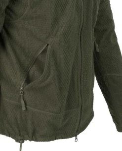 Alpha Tactical Jacket Grid Fleece Olive Green