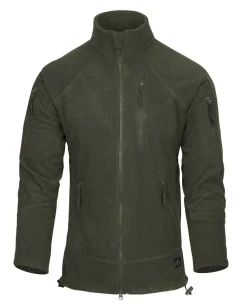 Alpha Tactical Jacket Grid Fleece Olive Green