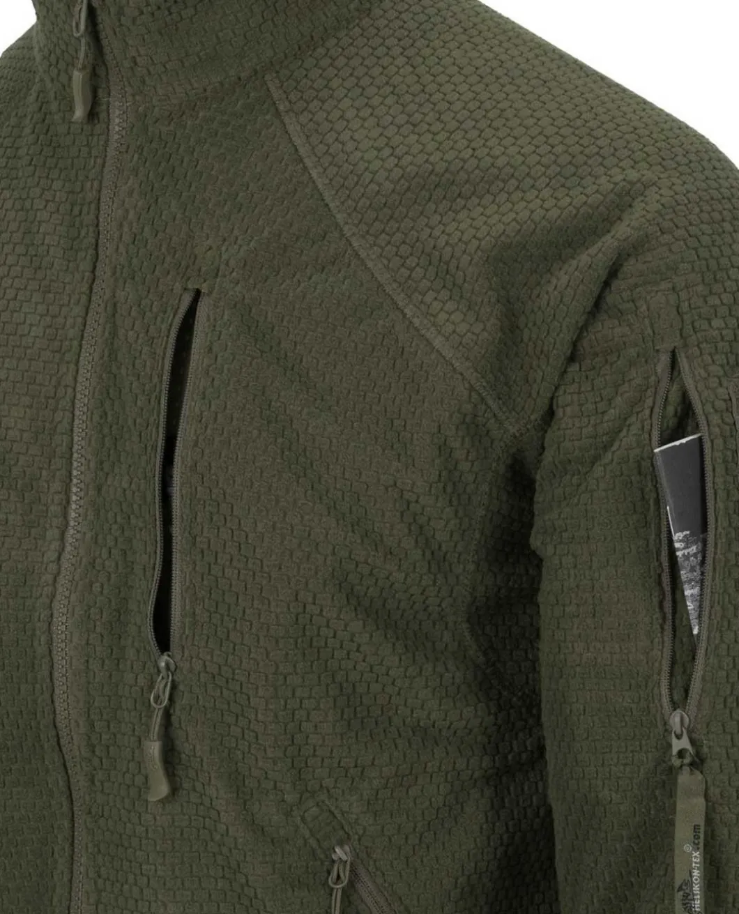 Alpha Tactical Jacket Grid Fleece Olive Green