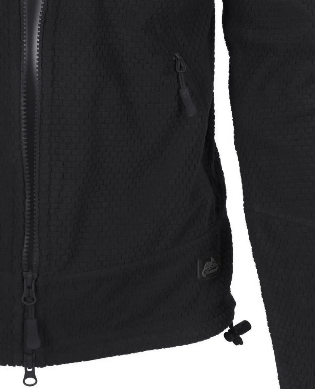 Alpha Tactical Jacket Grid Fleece Black Schwarz