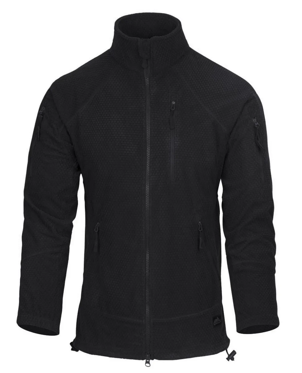 Alpha Tactical Jacket Grid Fleece Black Schwarz