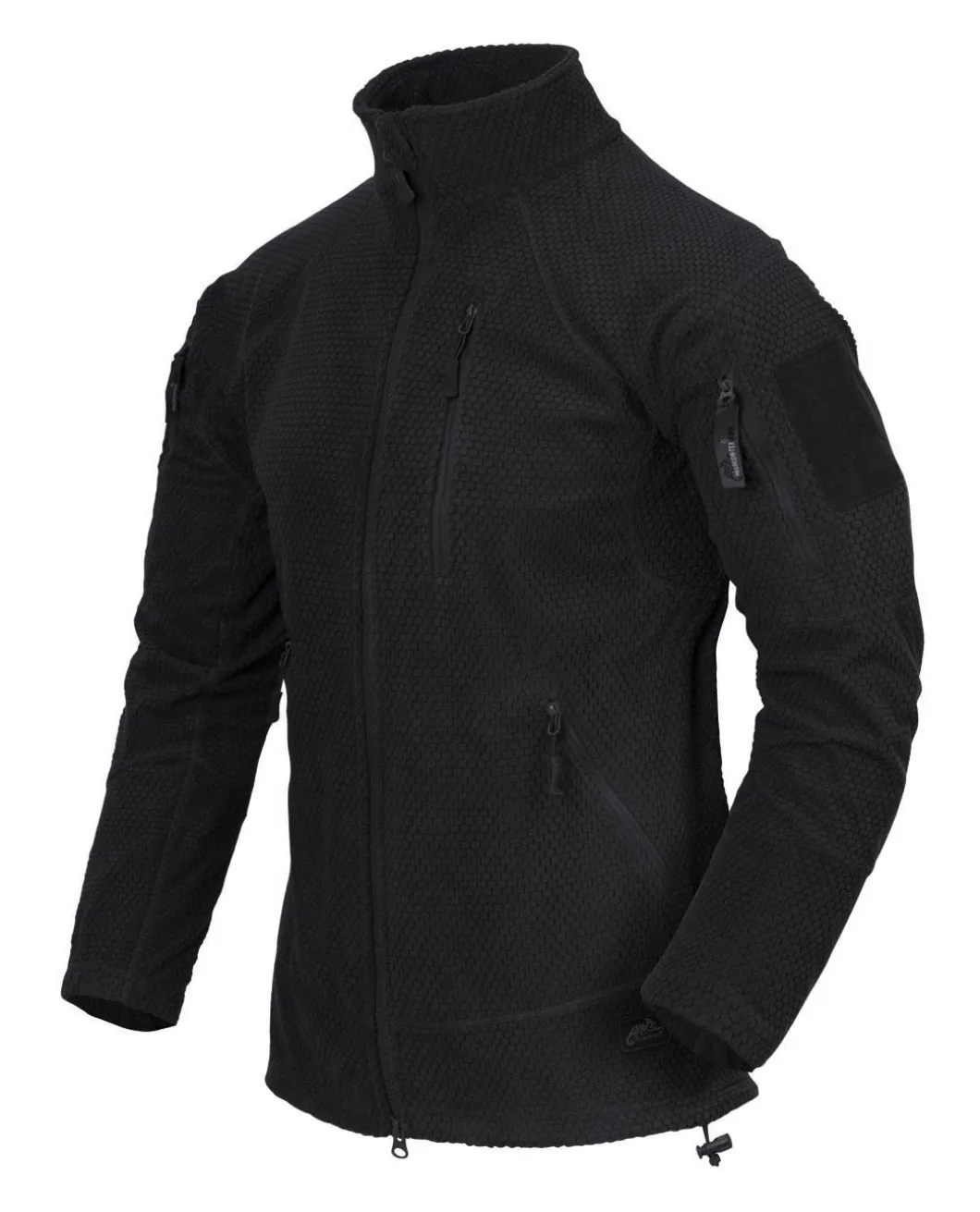 Alpha Tactical Jacket Grid Fleece Black Schwarz