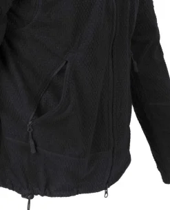 Alpha Tactical Jacket Grid Fleece Black Schwarz