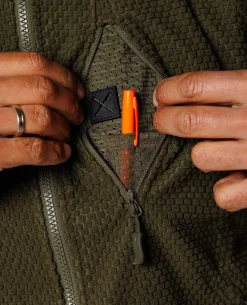 Alpha Tactical Jacket Grid Fleece Coyote