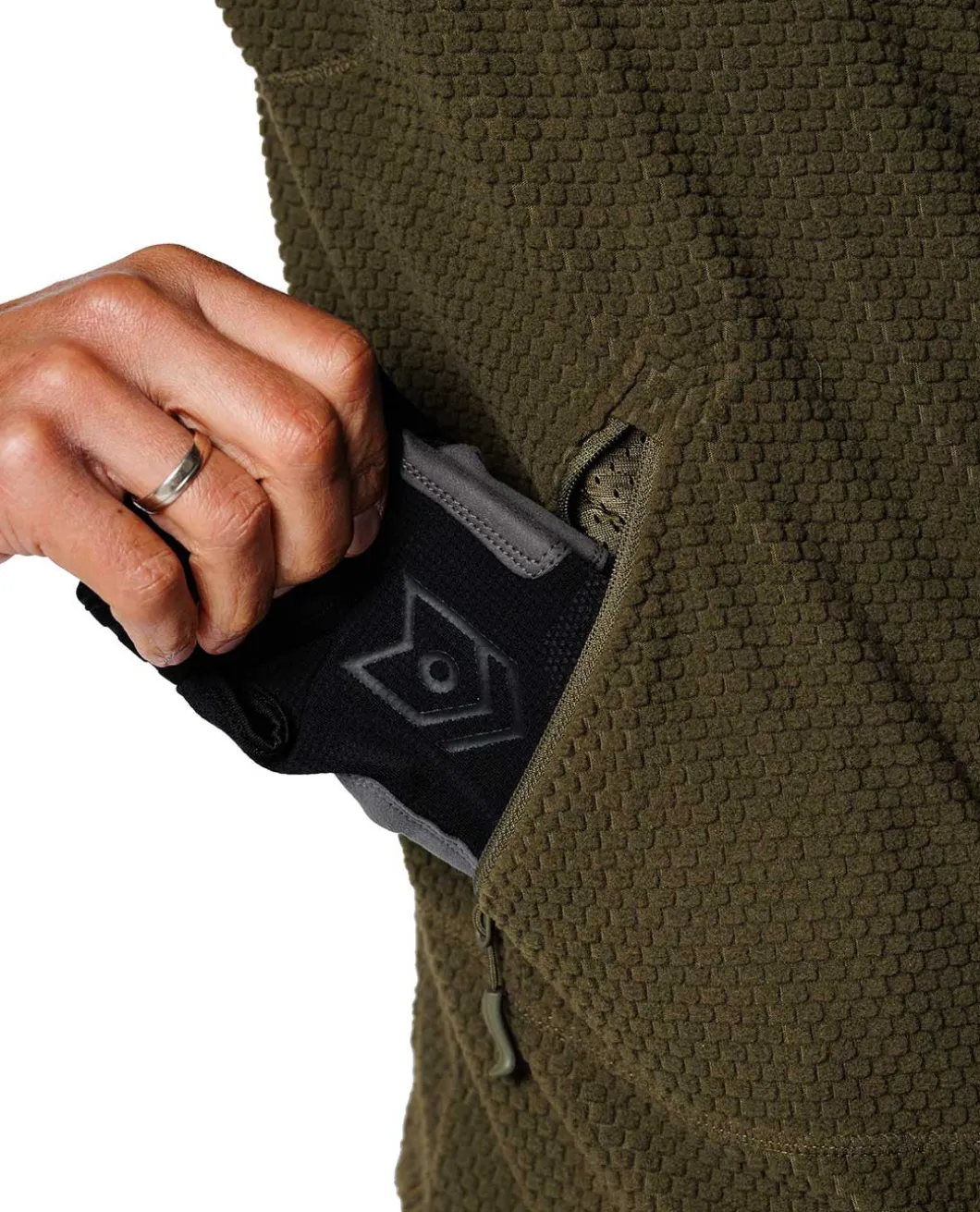 Alpha Tactical Jacket Grid Fleece Coyote