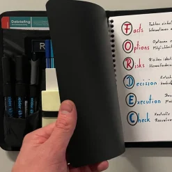 A5 Notepad Sleeve Black Schwarz