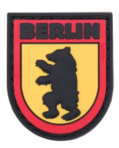 Berliner Bär Patch Schwarz/Rot/Gelb