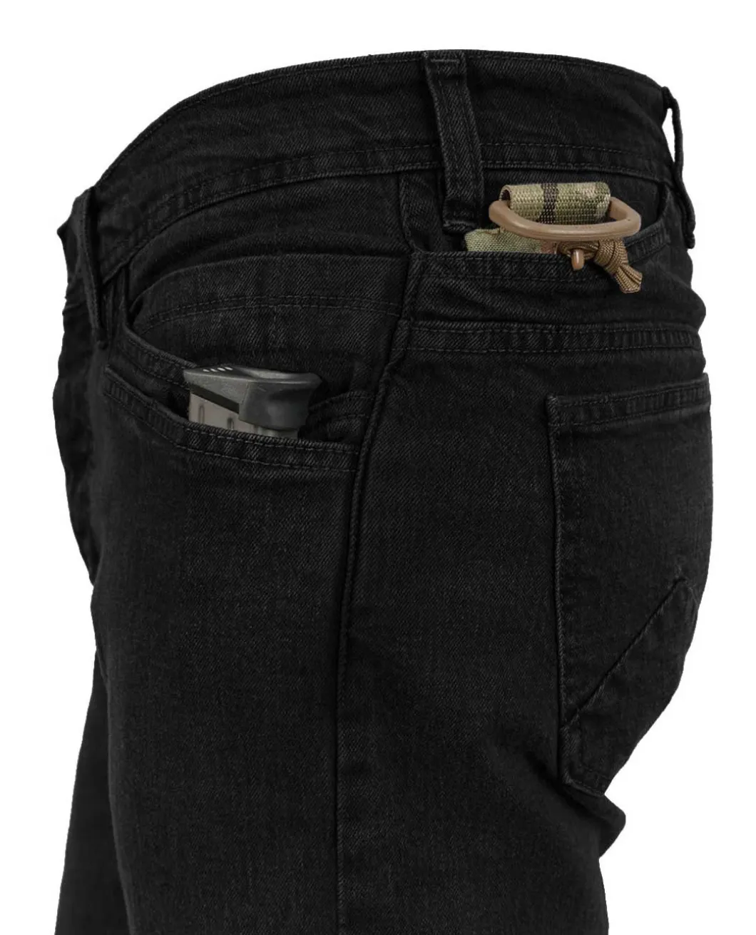 Black Elastane Denim MUD TWK V3