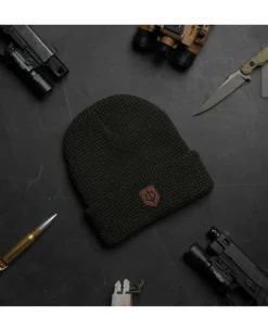 Black Trident Team Beanie Dark Grey Grau