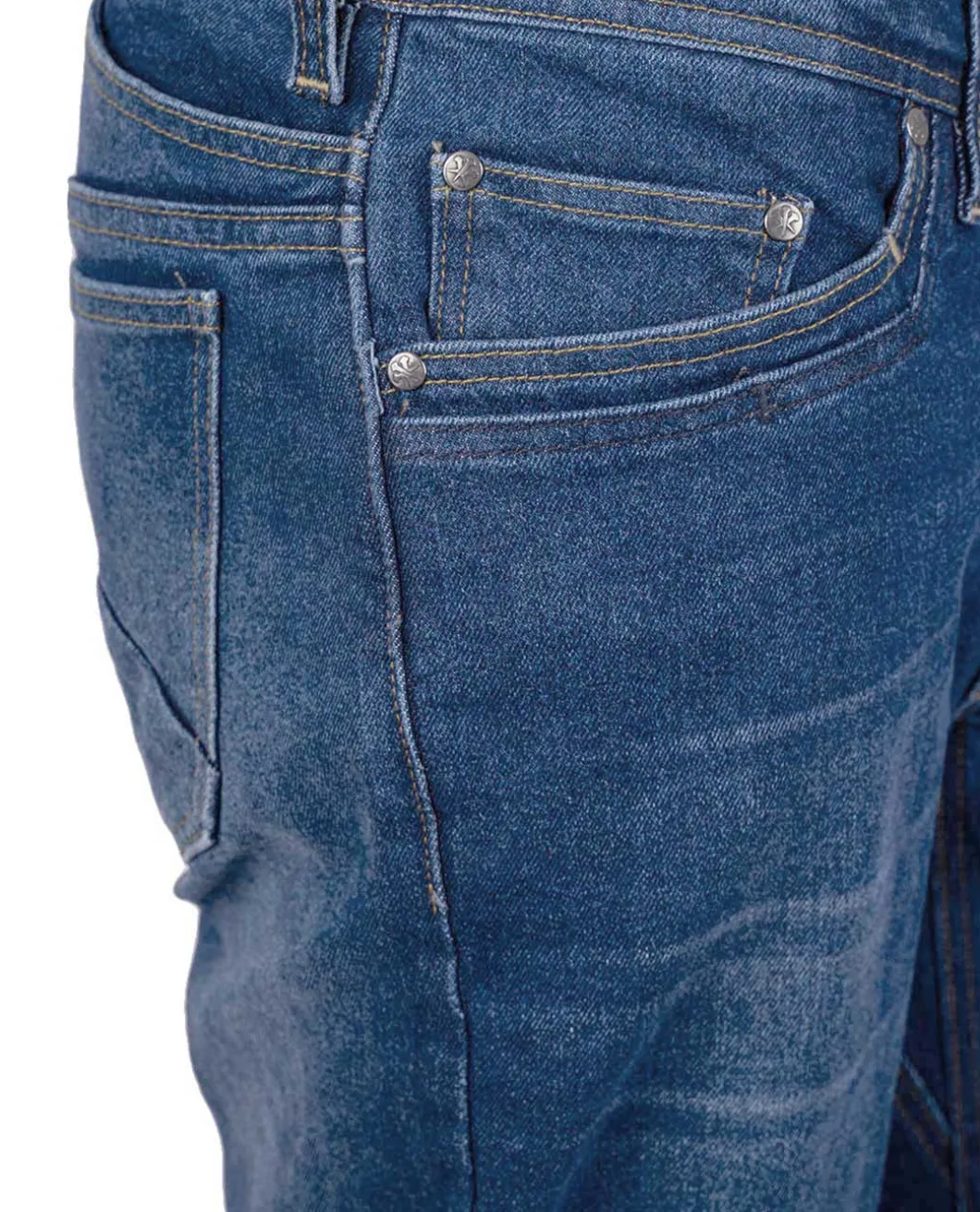 Blue Elastane Denim MUD V3