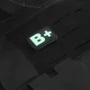Blutgruppe PVC Patch AB- GITD Nachleuchtend