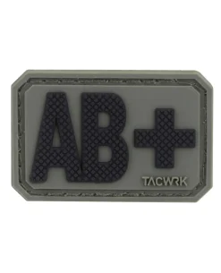 Blutgruppe PVC Patch AB+ Oliv