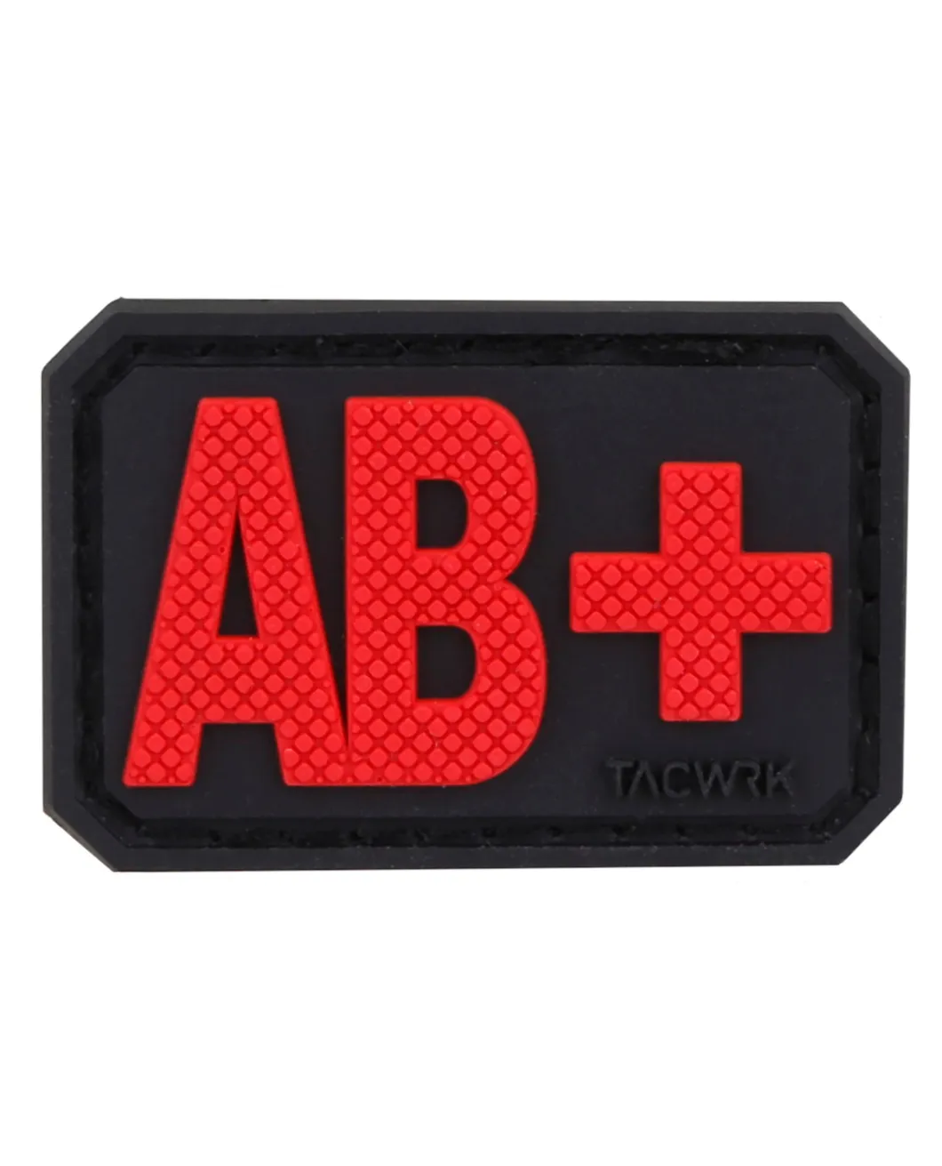 Blutgruppe PVC Patch AB+ Rot