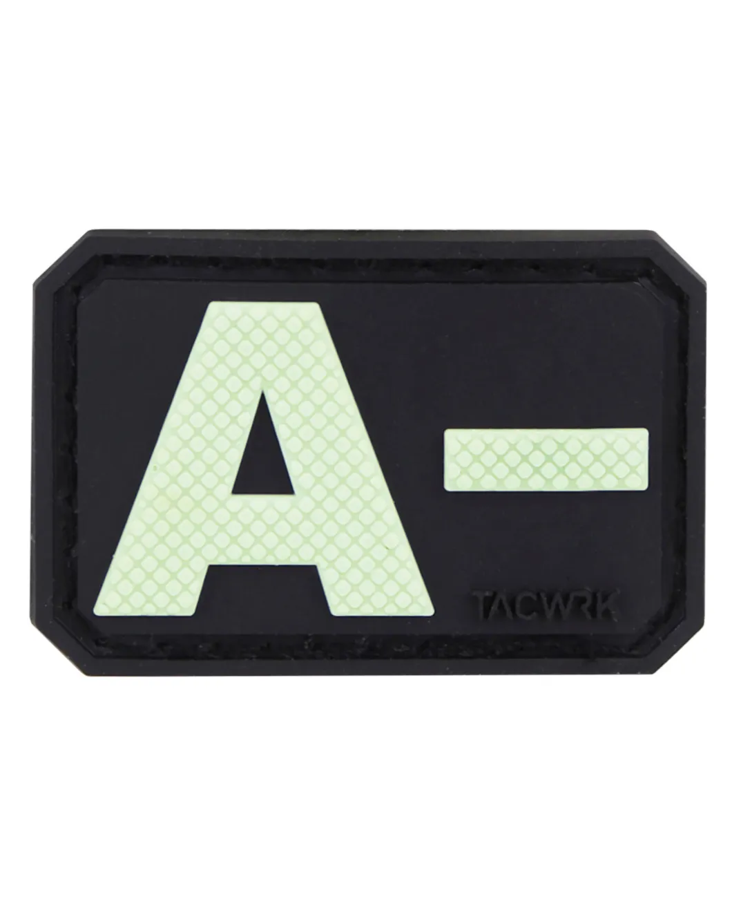 Blutgruppe PVC Patch A- GITD Nachleuchtend