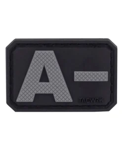 Blutgruppe PVC Patch A- Grau