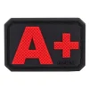 Blutgruppe PVC Patch A+ Rot