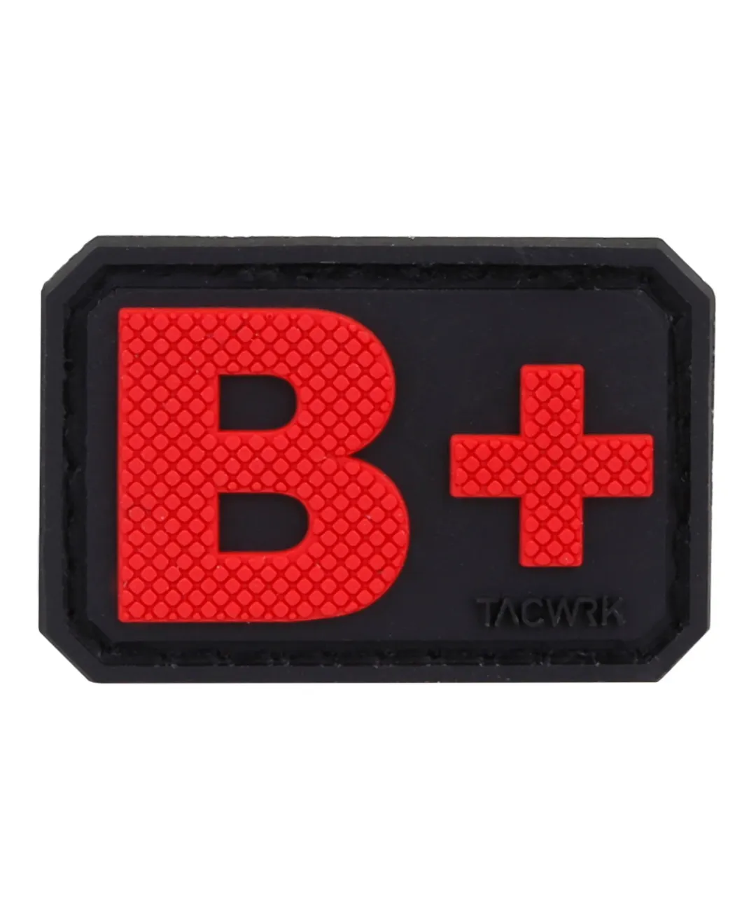 Blutgruppe PVC Patch B+ Rot