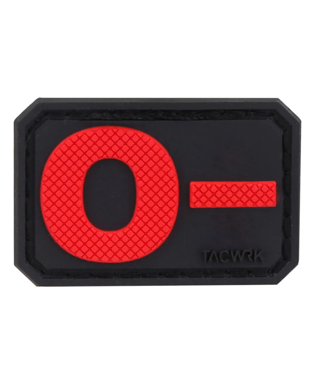 Blutgruppe PVC Patch 0- Rot