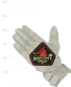 Bushcraft Patch Schwarz / Rot