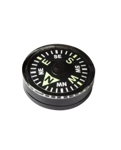 Button Compass Large Black Schwarz