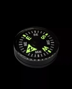 Button Compass Large Black Schwarz