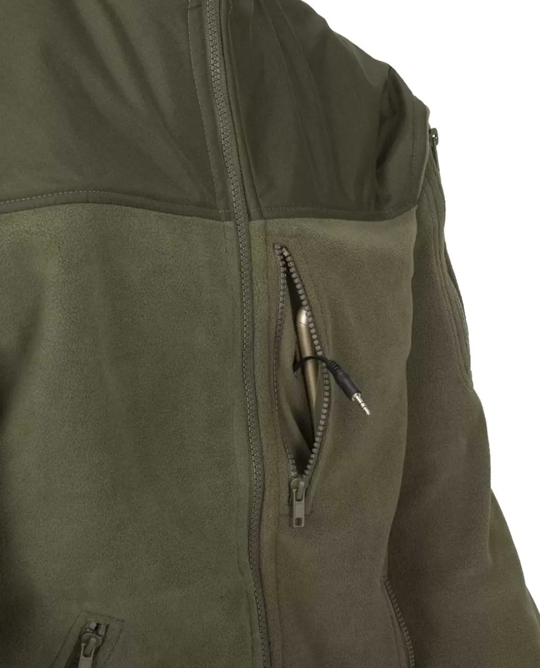 Classic Army Jacket Fleece Olive Green
