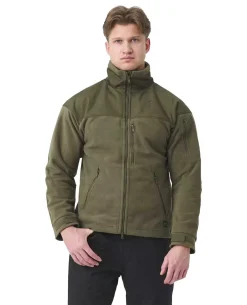 Classic Army Jacket Fleece Olive Green