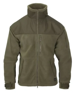 Classic Army Jacket Fleece Olive Green