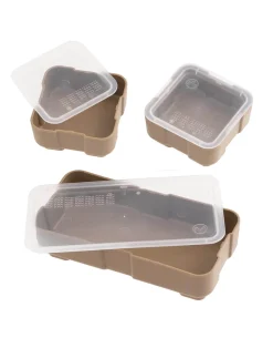 DAKA Bins 2x4 + 2x2 Flat Dark Earth Braun