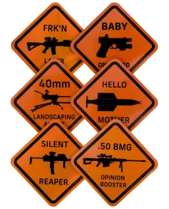 Danger Zone Sticker Six Pack 1