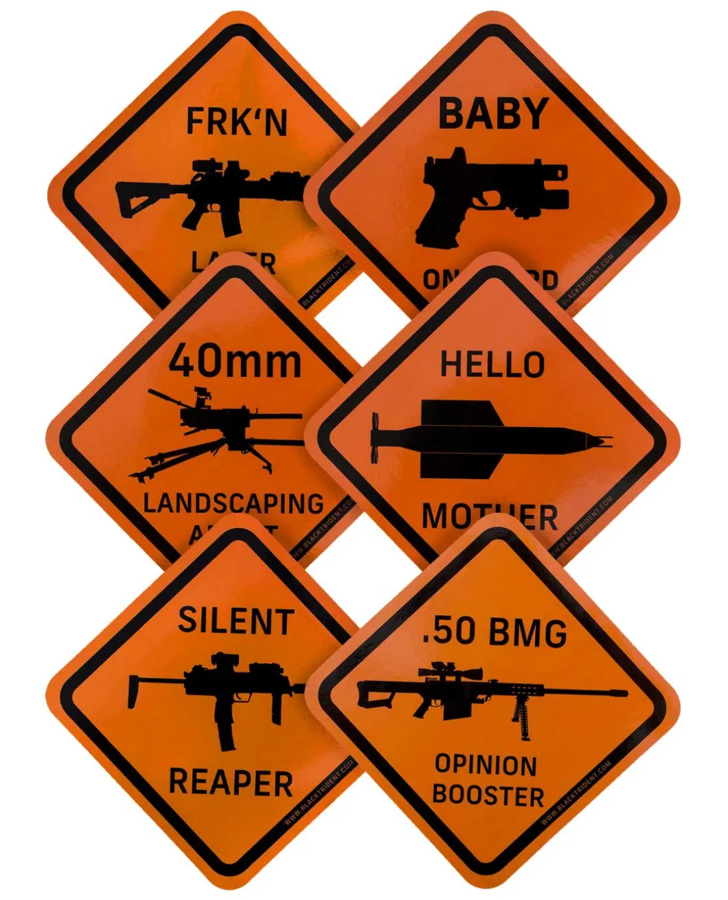 Danger Zone Sticker Six Pack 1