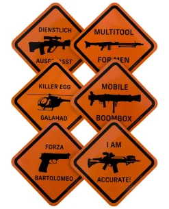 Danger Zone Sticker Six Pack 2