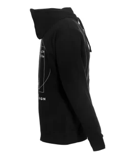 DaVinci Vitruvian Operator Zip Up Hoodie Black Schwarz