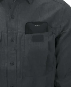 Defender Mk2 Gentleman Shirt Melange Black-Grey