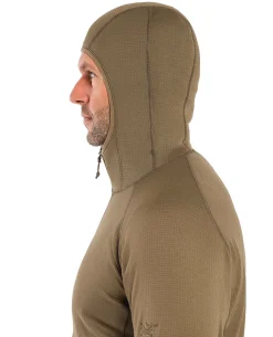 Delta AR Half Zip Hoody Black Schwarz