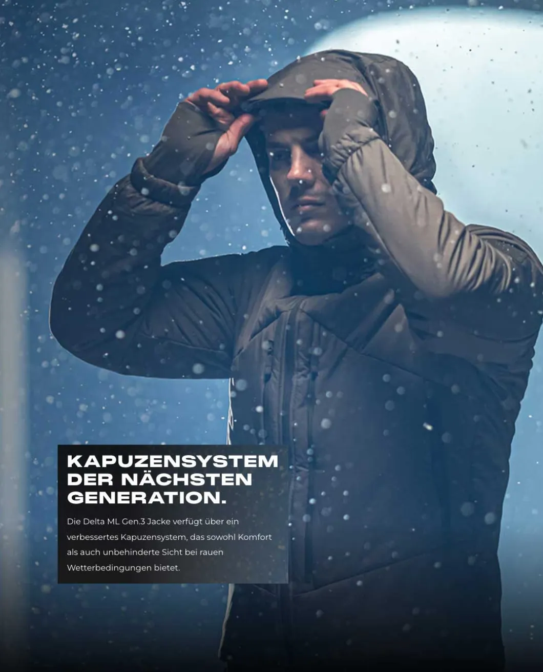 Delta ML Gen.3 Tactical Winter Jacket Black Schwarz