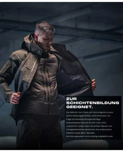 Delta ML Gen.3 Tactical Winter Jacket Black Schwarz