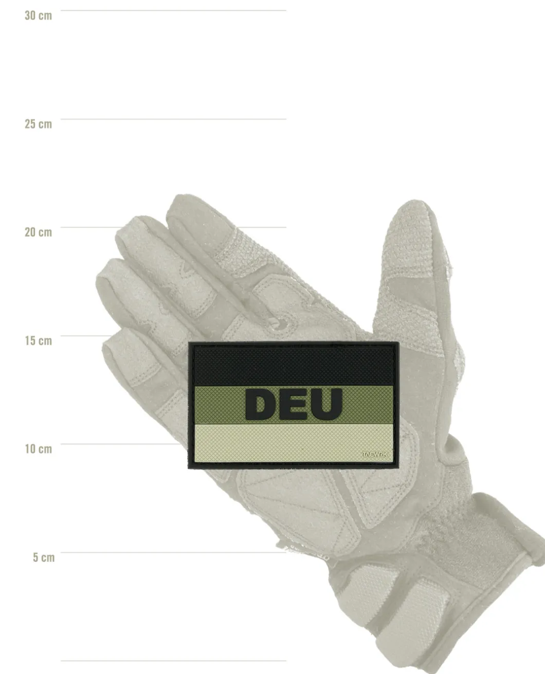 Deutschlandflagge DEU Patch Oliv
