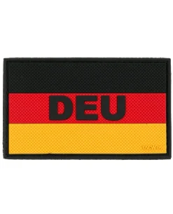 Deutschlandflagge DEU Patch Schwarz Rot Gold