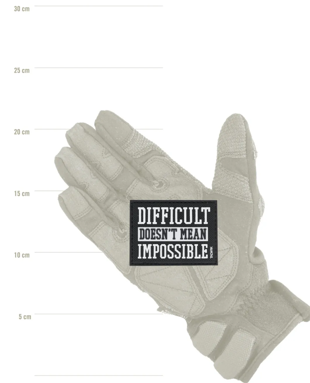 Difficult Impossible Patch Black Schwarz