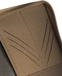 Dokumentenmappe A6 mit Reißverschluss Coyote Brown