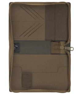 Dokumentenmappe A6 mit Reißverschluss Coyote Brown