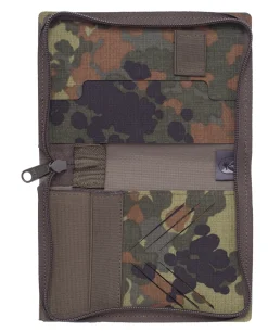 Dokumentenmappe A6 mit Reißverschluss 5 Farb Flecktarn