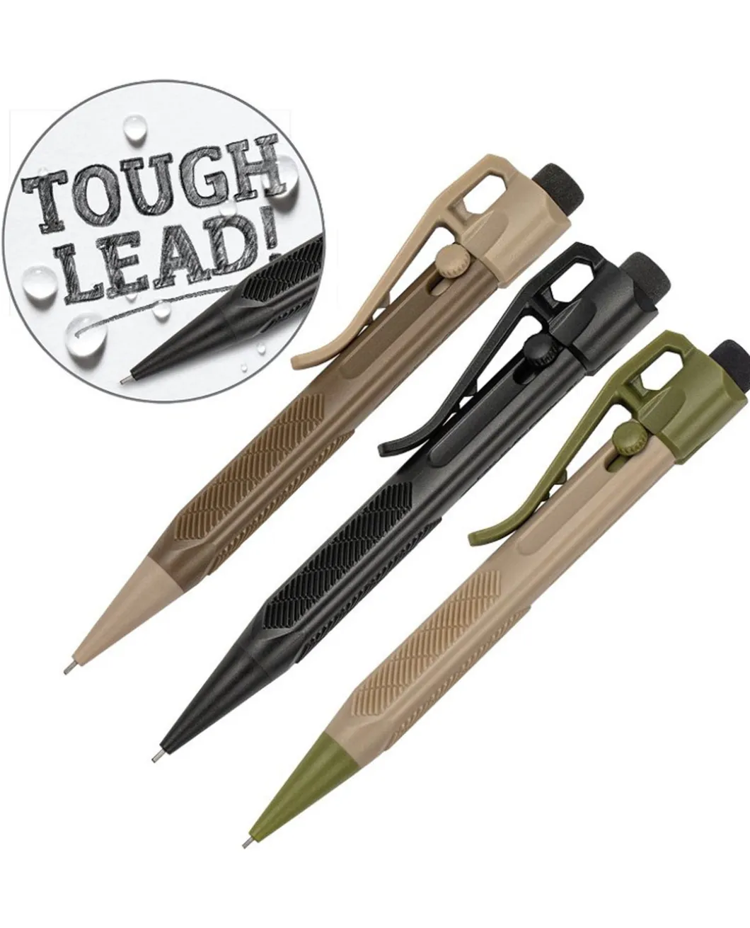 3er Pack Slide-click Pencil Dune, Coyote, Black
