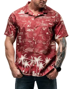 Field Manual Camp Shirt 2024 Burgundy